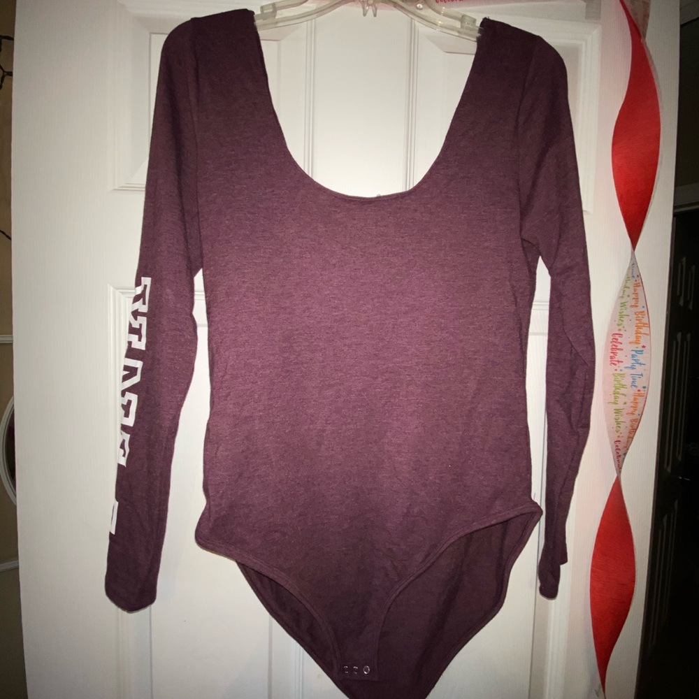 off-the-shoulder long sleeve bodysuit